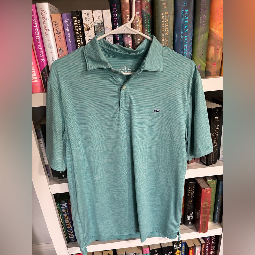 Vineyard Vines Men's Teal Polo Shirt